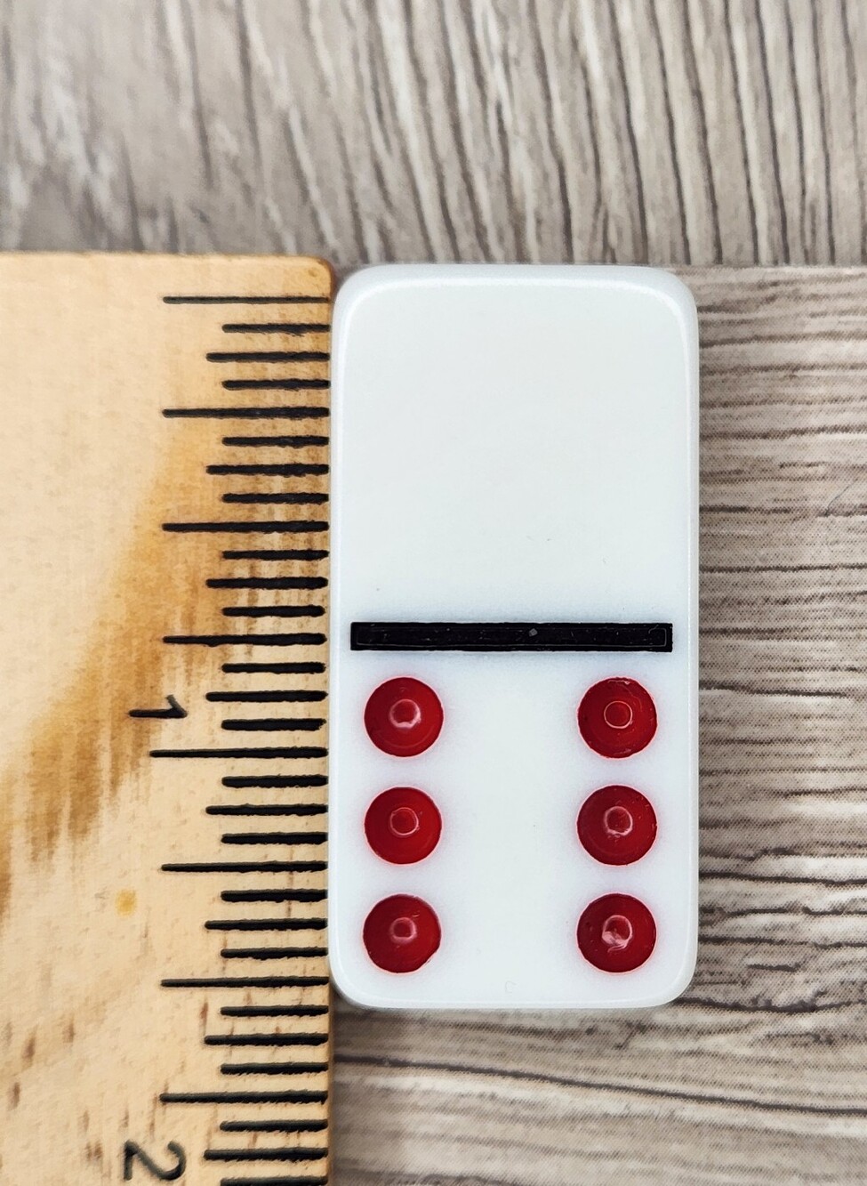 Blank 6 Replacement Domino Large Dot Shiny Color 1½ X ¾ X ¼ Dominoes